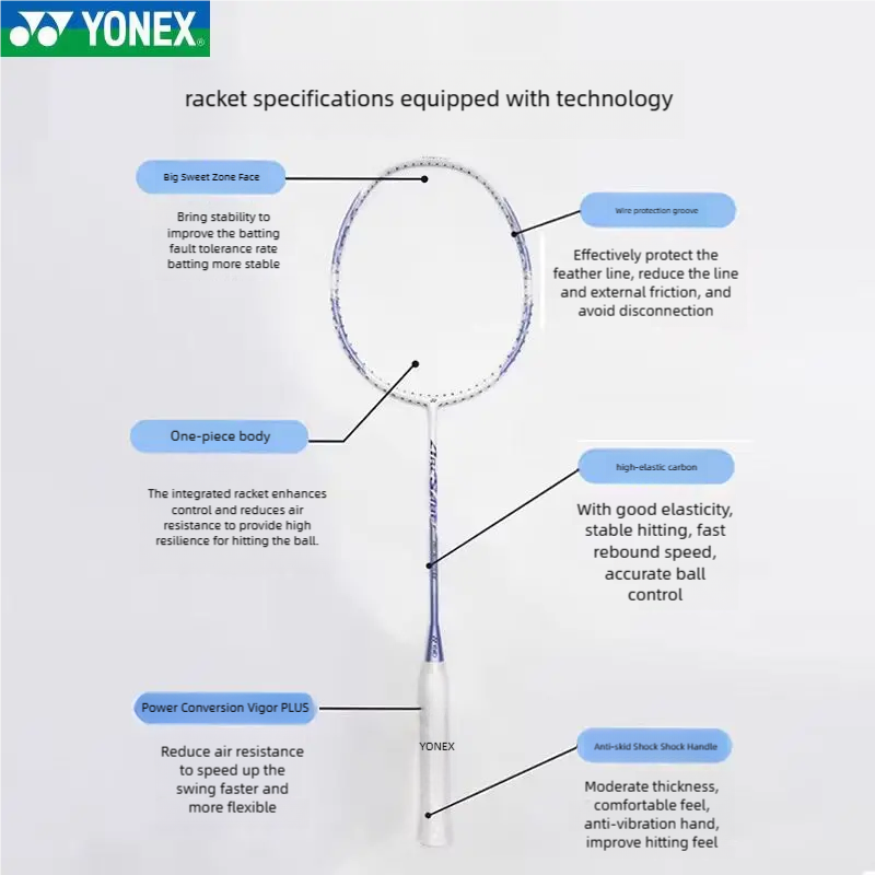 YONEX ARCSABER 8 badminton rac - огляд і ціна Badminton Yonex Nanoflare