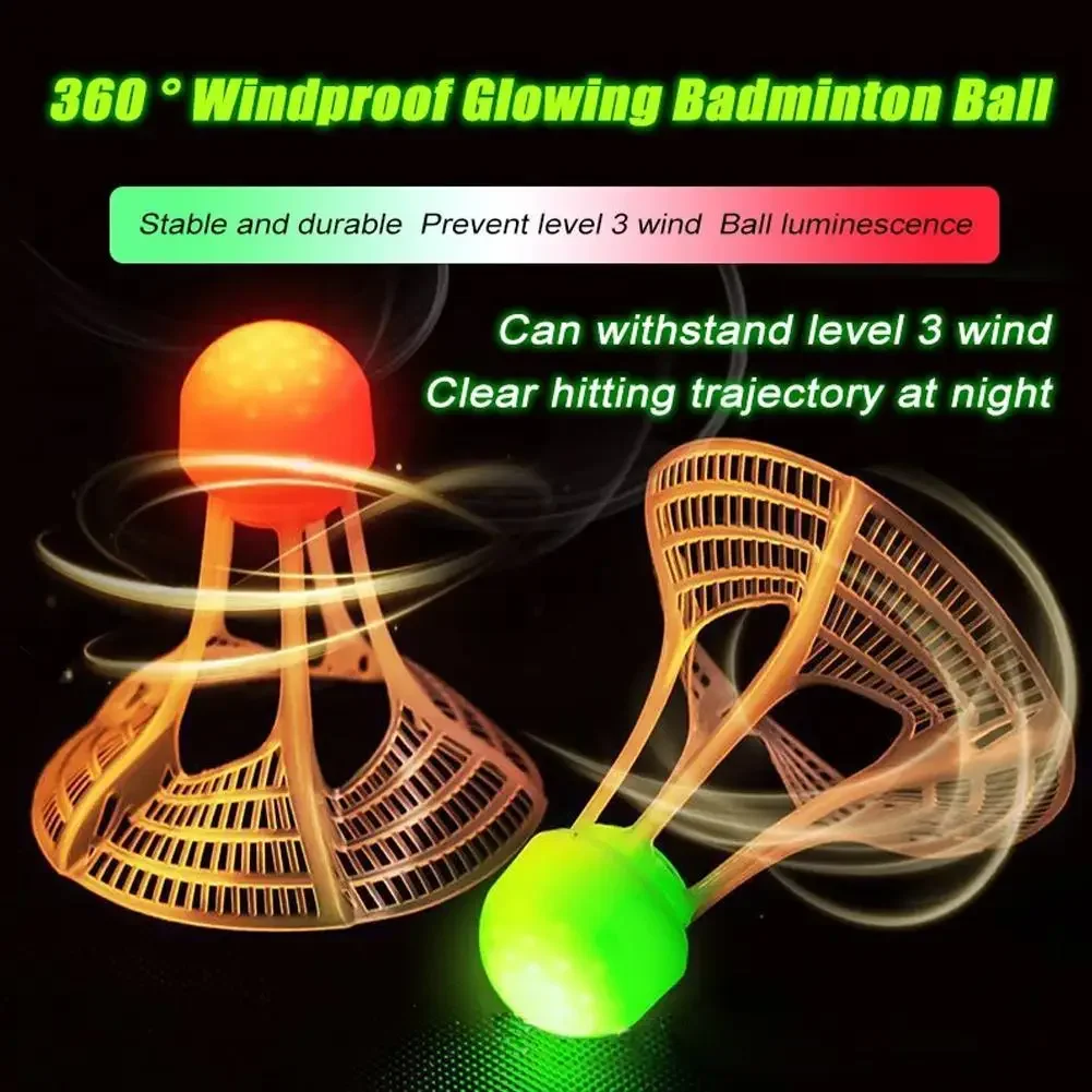 1/5pcs Glow Badminton Shuttlec - огляд і ціна Badminton Shuttlecock